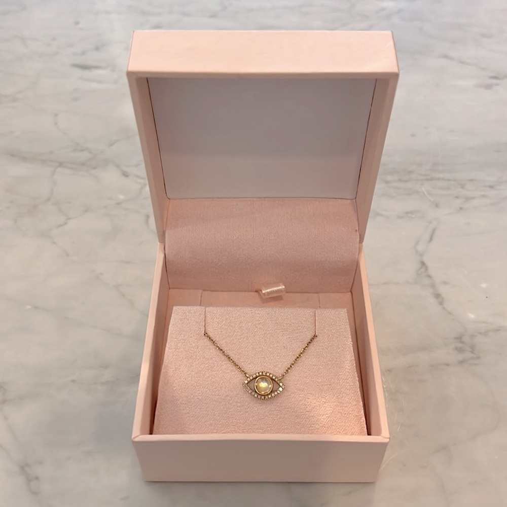 Anne Sisteron evil eye necklace